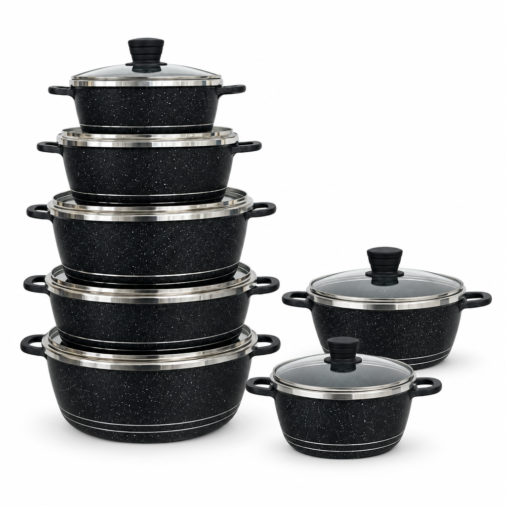 Full cookware range studio image