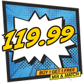 BUY 1 GET 1 FREE £119.99