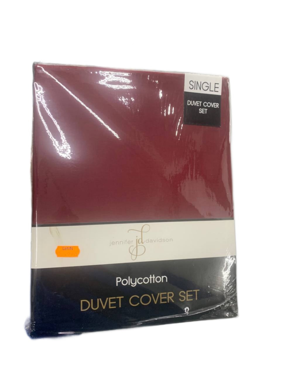 Adam Home Polycotton Duvet Set Burgundy
