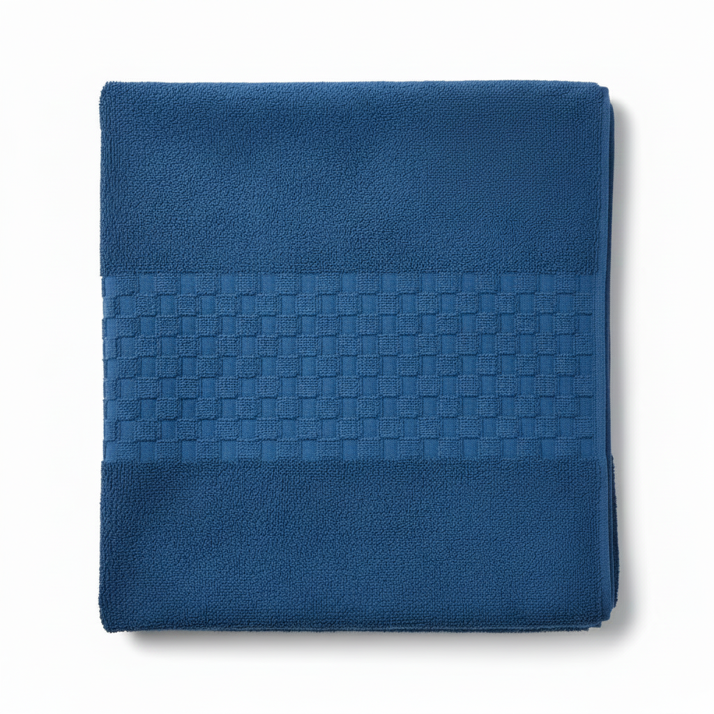 Feather & Stitch New York Bath Towel Royal Blue