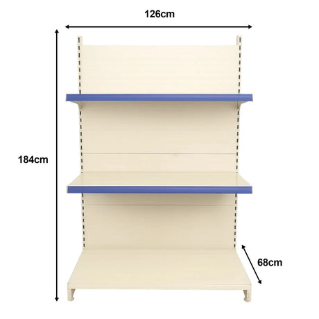 Tegometall Gondola Shelving - Heavy Duty Retail Display Racking Bays [AVAILABLE IN STORE ONLY]