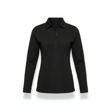 SF Women's Long Sleeve Stretch Polo Shirt