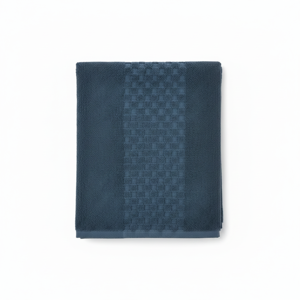 Feather & Stitch New York Bath Towel Steel Blue