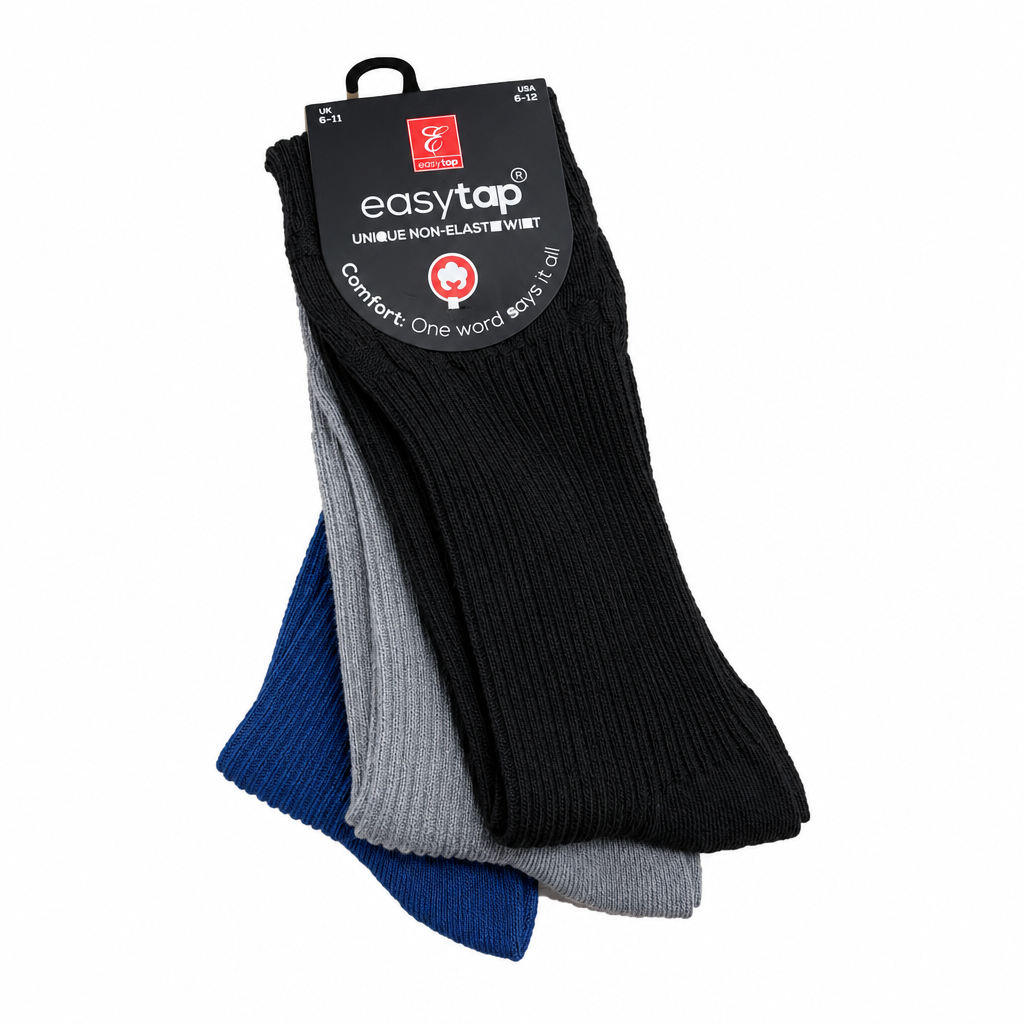 Studio image, black-grey-blue 3-pack