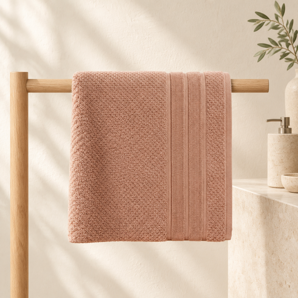 Feather & Stitch Hand Towel 16"×28" 100% Cotton Soft Absorbent 6 Colours