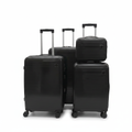 Three-piece luggage set with vanity case