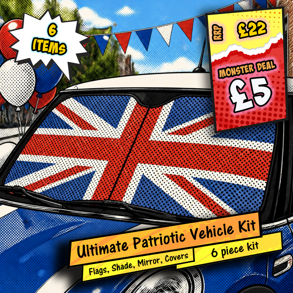 Union Jack Car Styling - Ultimate Patriotic Vehicle Flag Great British Bundle
