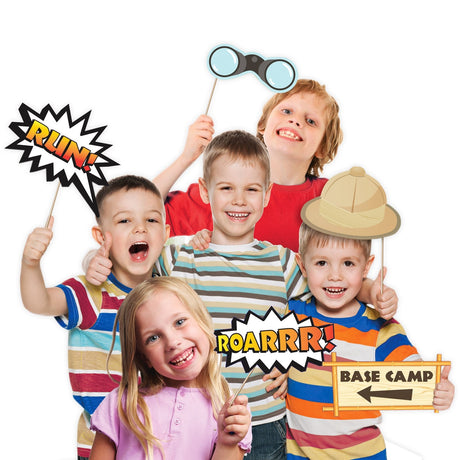 Jungle Friends Photo Booth Kit