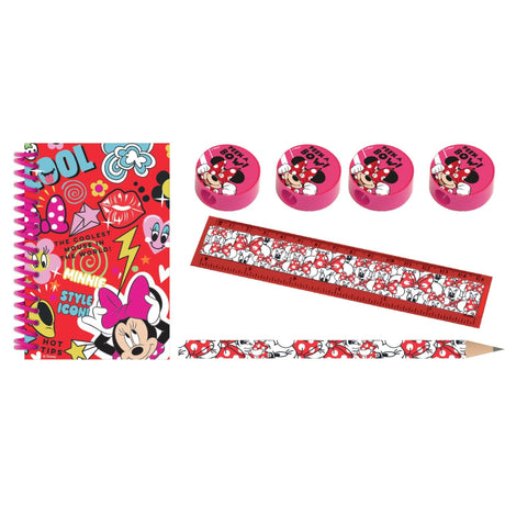 Disney Minnie Mouse Party Favours Stationery Pack – 16 Pieces