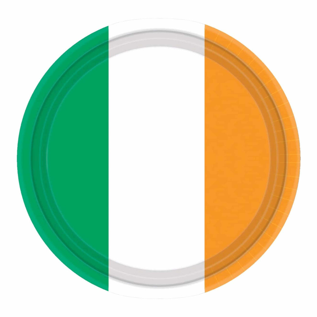 Ireland Flag Dinner Paper Plates | 22.8cm | 8 Pack