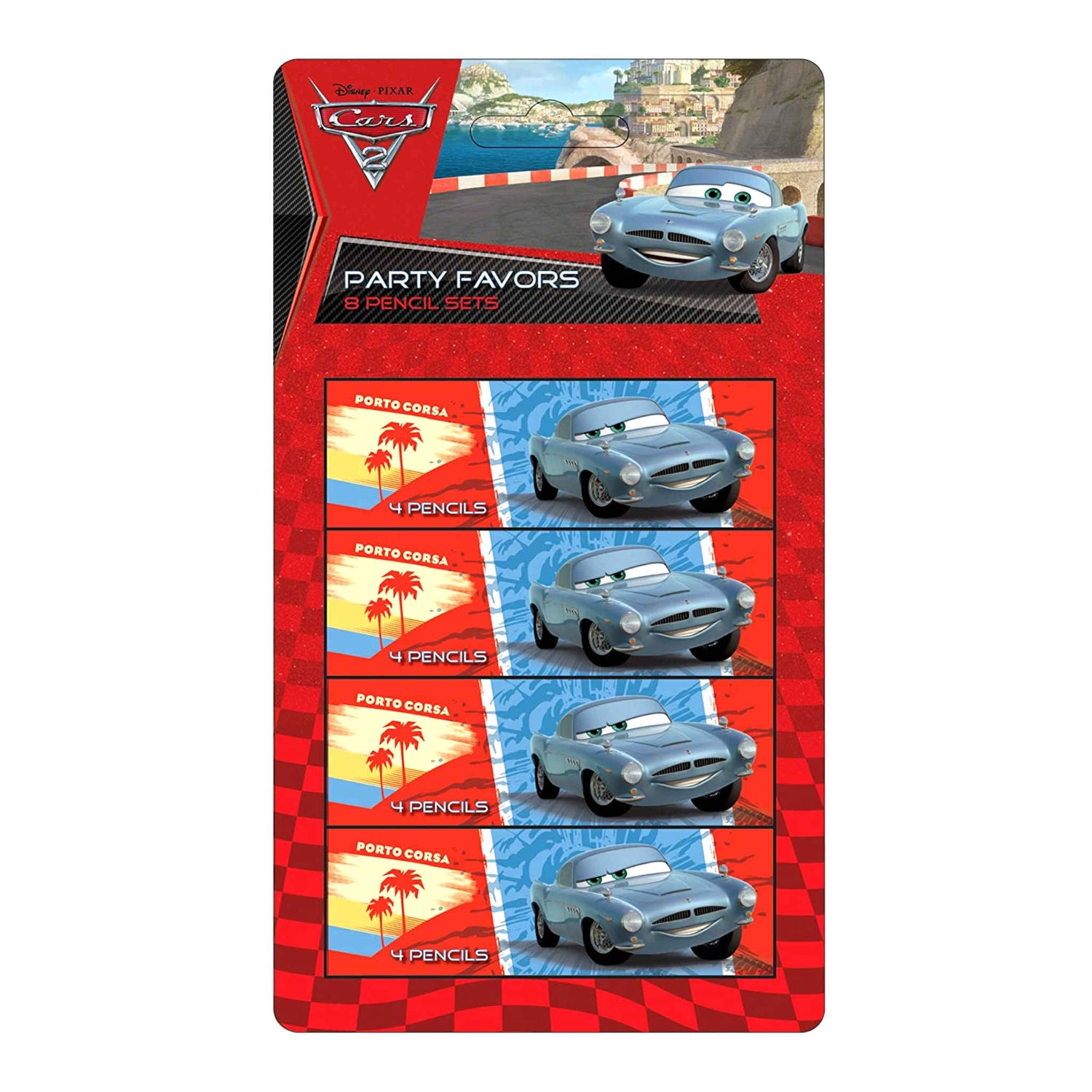 Disney Pixar Cars 2 Party Favours 8 Pencil Sets