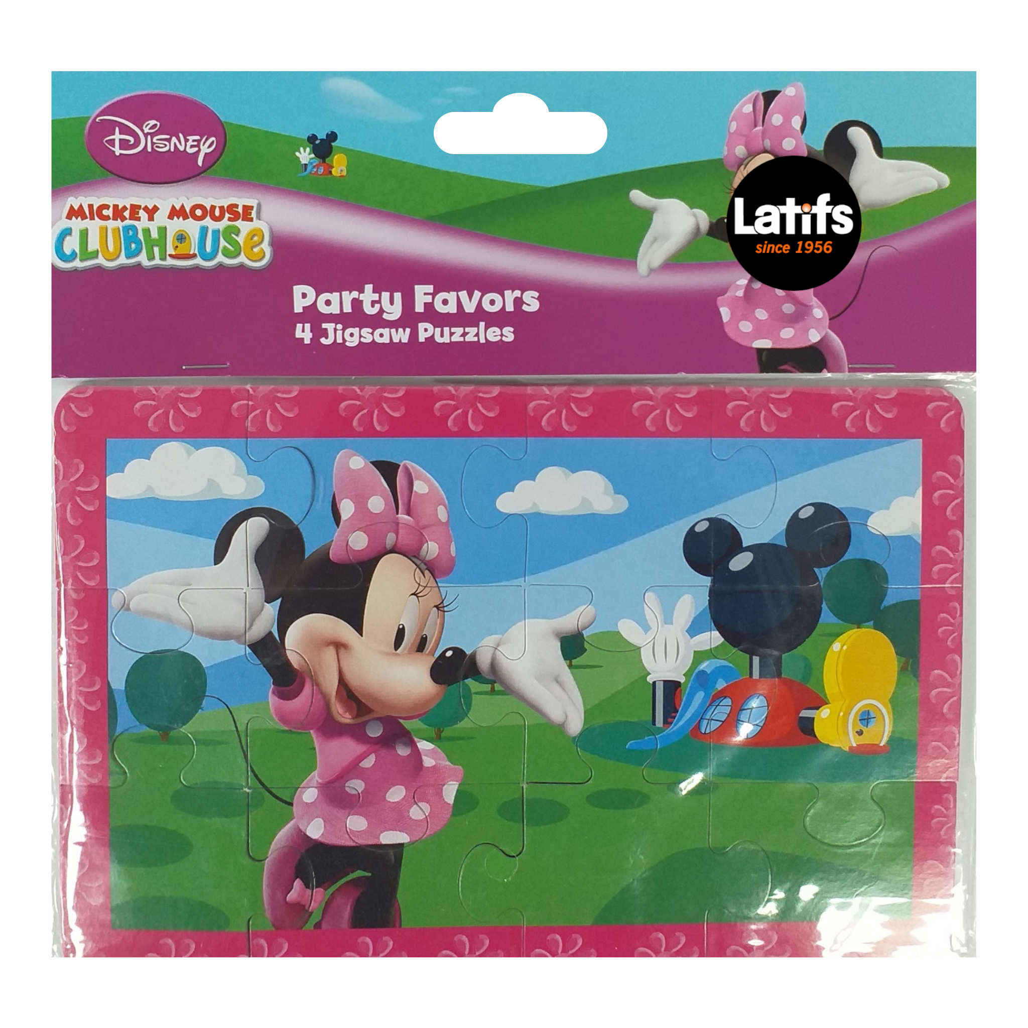 Disney | Mickey Mouse Clubhouse | Party Favours | 4 Jigsaw Puzzles