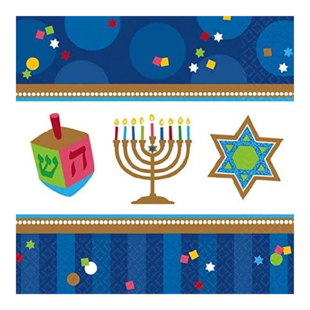 Luncheon Napkins Hanukkah Celebrations 2ply | 36 Pack