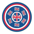 Union Jack Round Melamine Platters 33cm