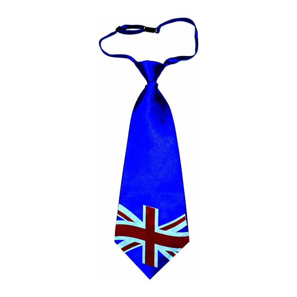 Union Jack Tie | Blue | 100% Satin