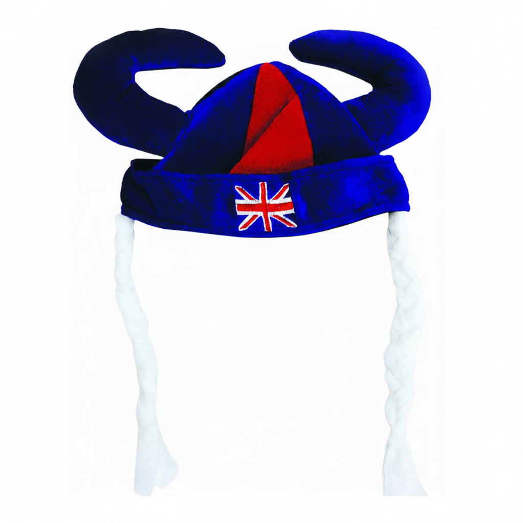 Union Jack Viking Hat Adult Size