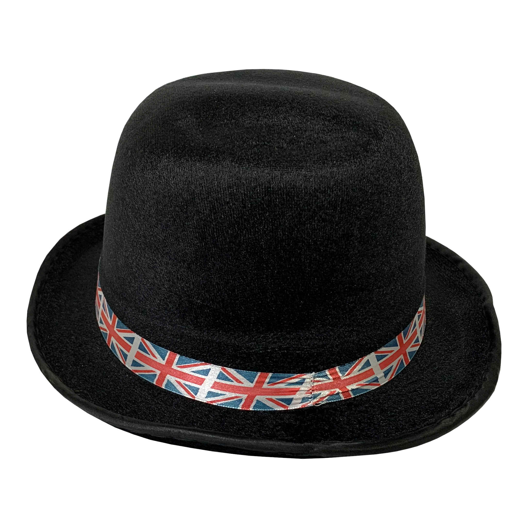 Union Jack Bowler Hat Adult Size Black