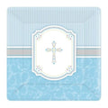 Paper Plates Blessings | Blue | 10 inches | 8 Pack