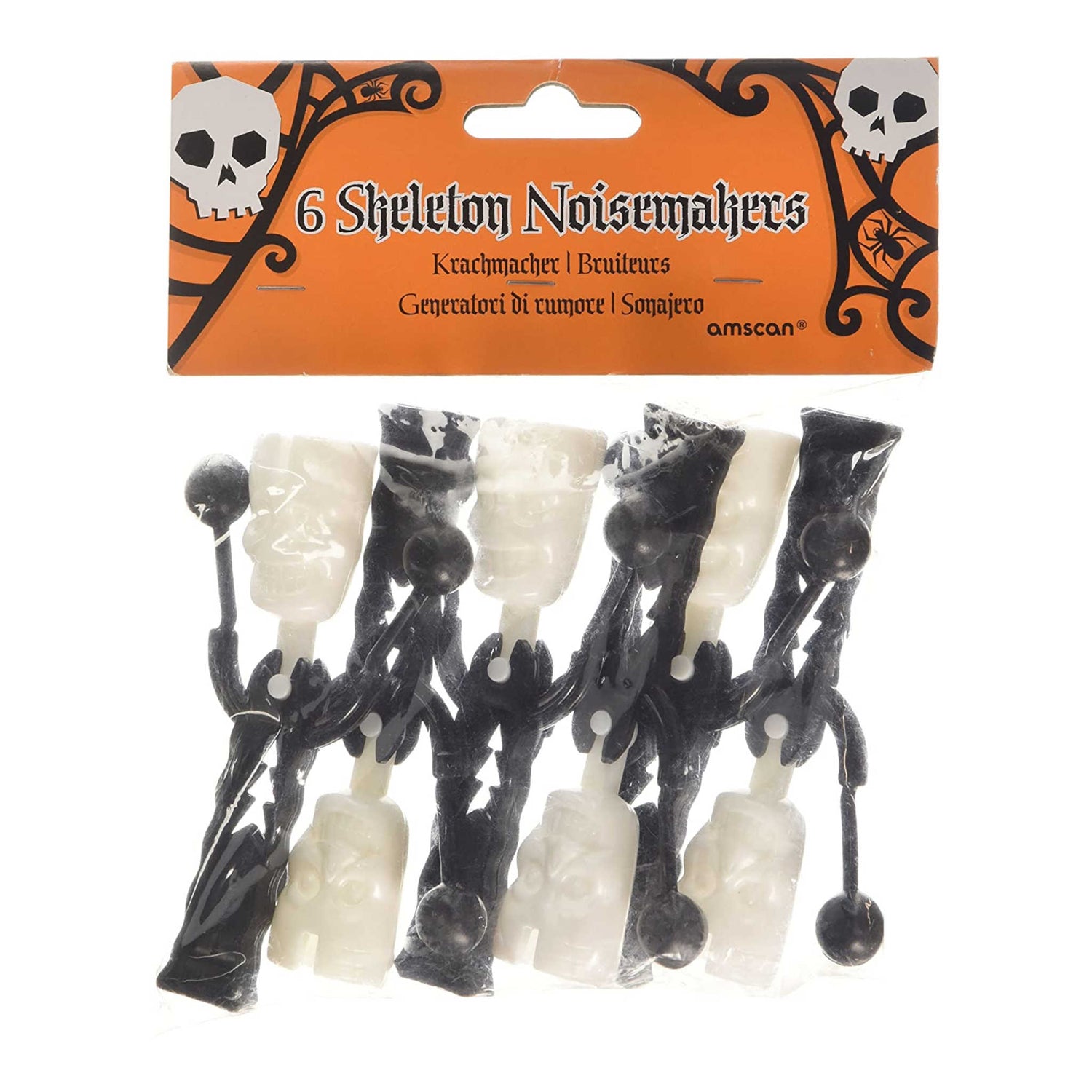 Skeleton Noisemakers | 6 Pack
