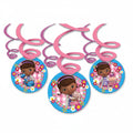 Disney Doc McStuffins Swirl Decorations 6 Pack