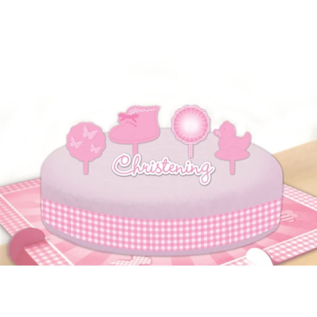 Christening Booties Cake Decorating Kits | Pink