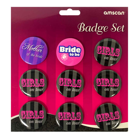 Hen Party Badge Set