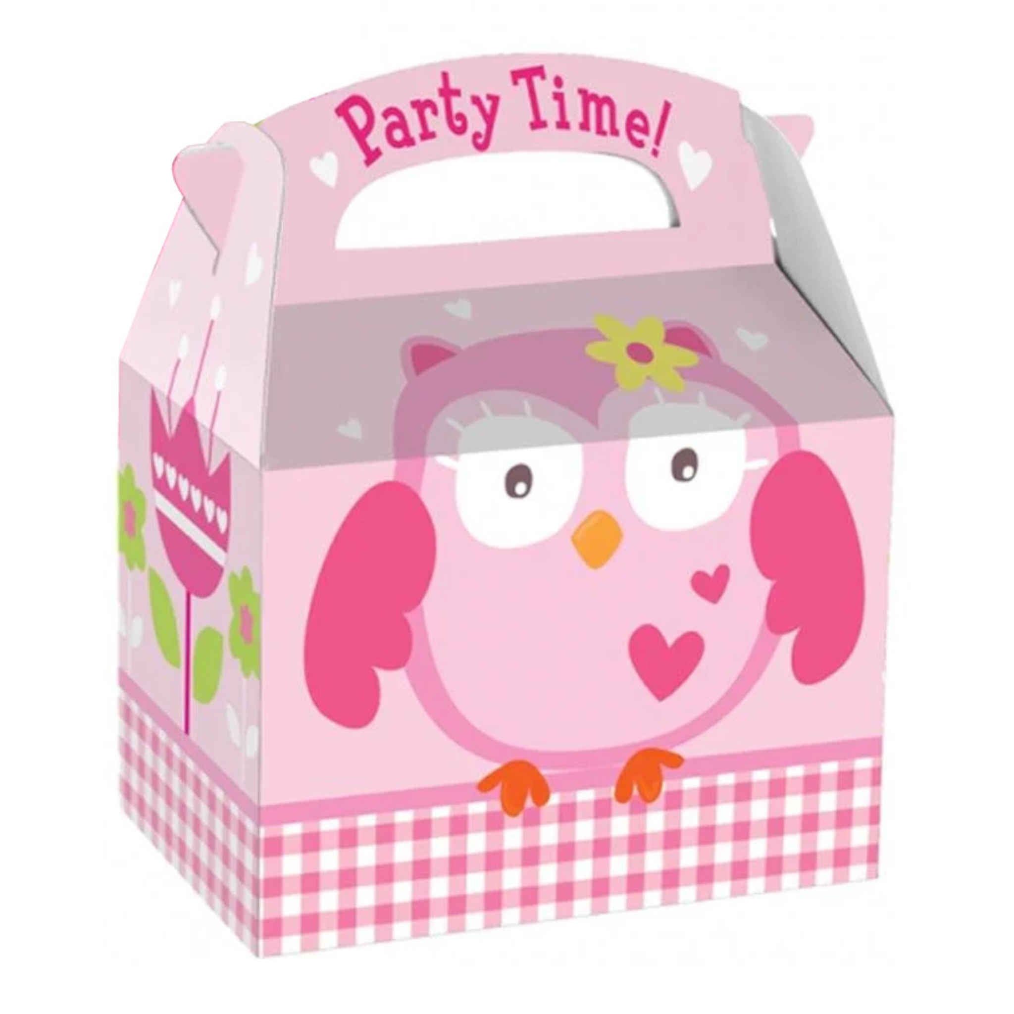 Party Time Pink Owl Box