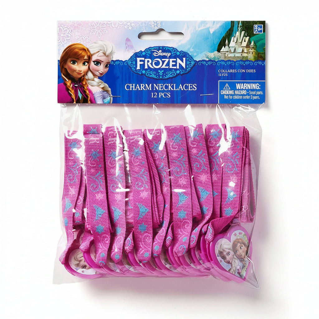 Disney Frozen Charm Necklaces 12 Pieces