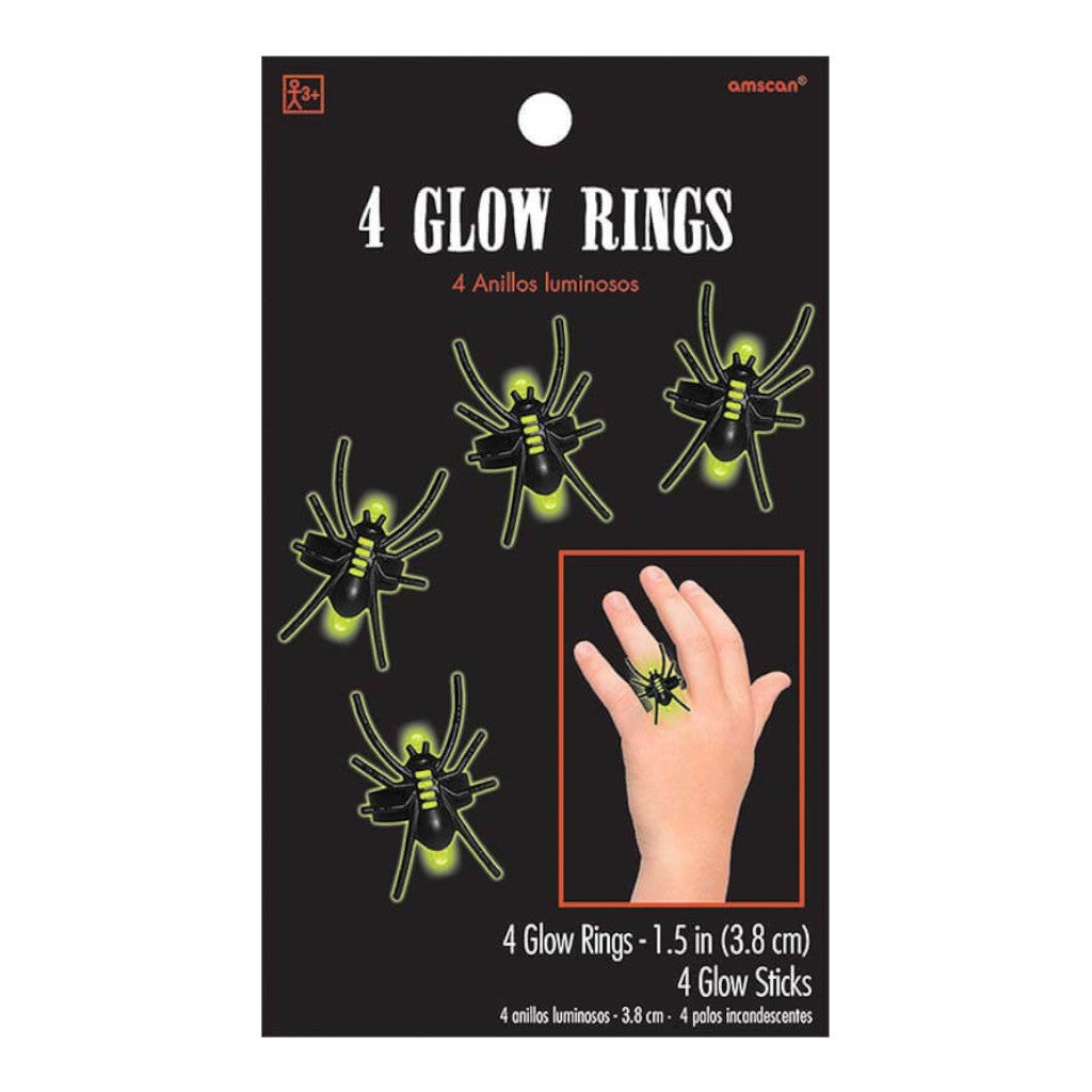 Glow Rings Insect 4 Pack
