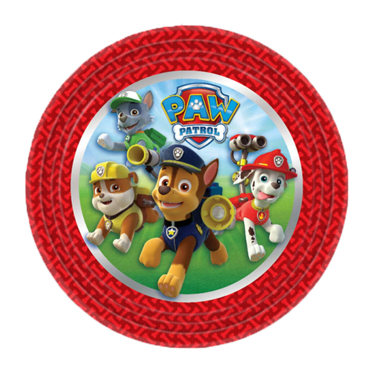 Paw Patrol Round Paper Plates 7 Inch 8 Pack Party Tableware