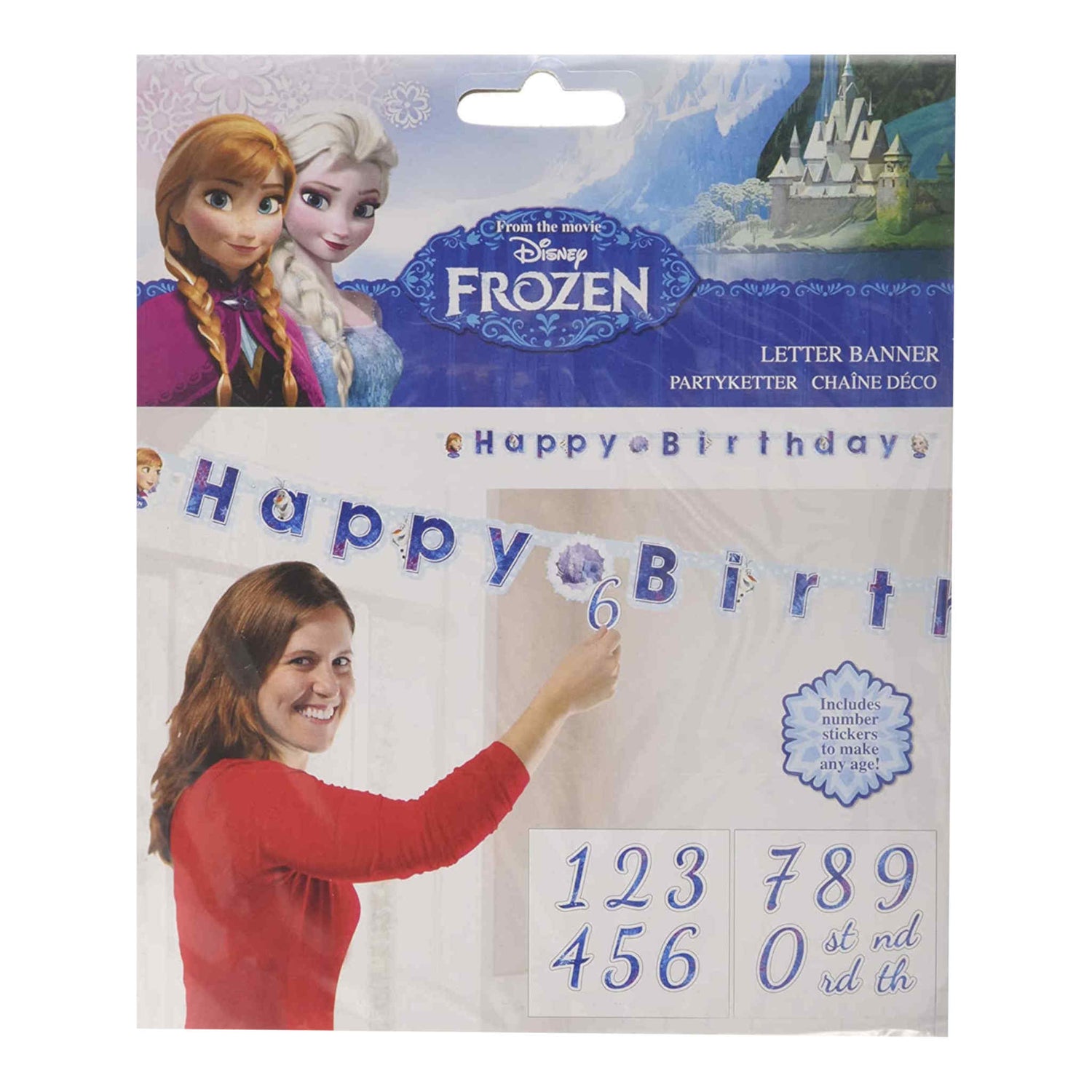 Disney Frozen Happy Birthday Letter Banner