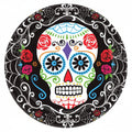 Day of The Dead Round Paper Plates 18 Pack