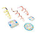 Happy Birthday Swirl Decorations | 12 Pack