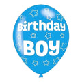 Birthday Boy Balloons | 6 Pack | 27.5cm