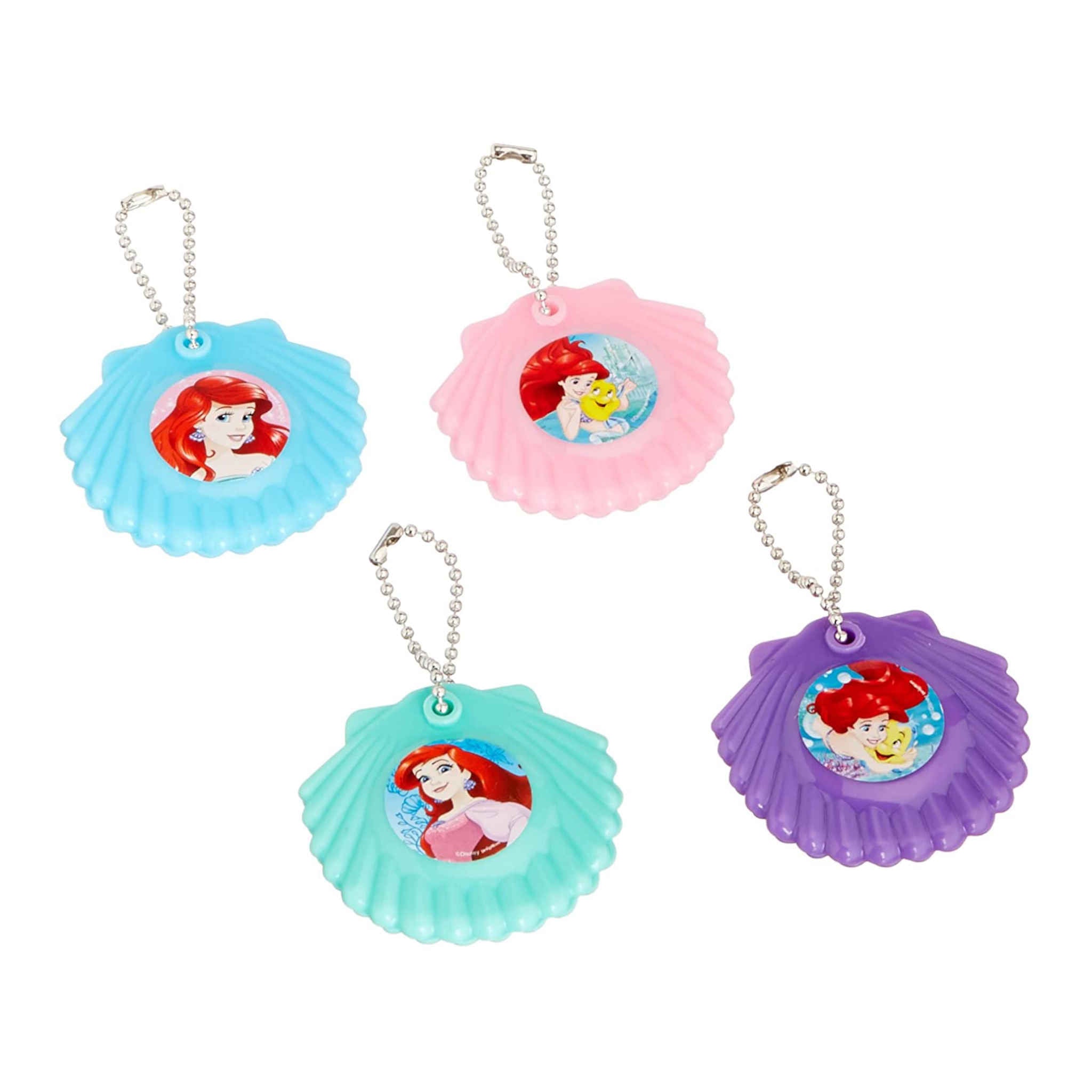 Disney Princess Ariel Shell Mirror Keychains | 12 Pack