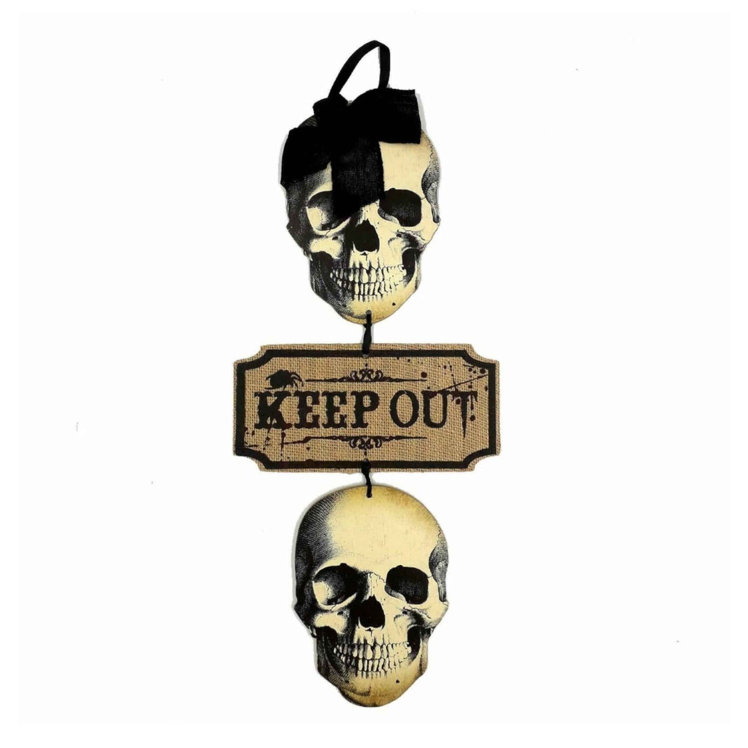 Keep Out Skull Sign