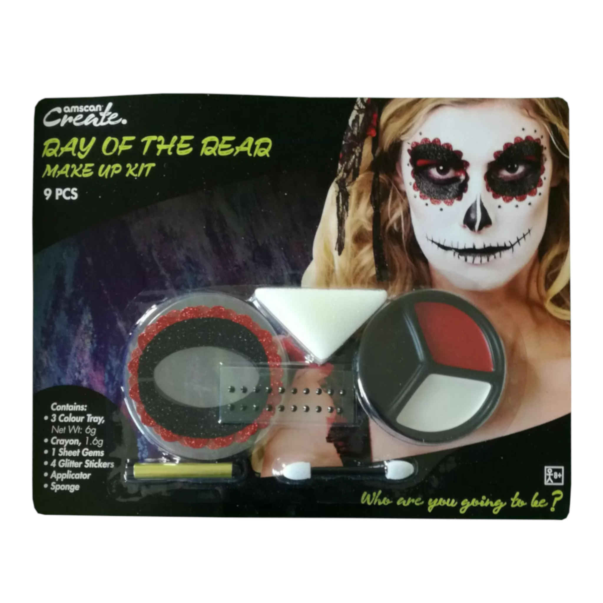 Day of the Dead Make Up Kit | 9 Pack