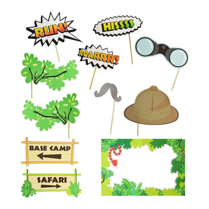 Jungle Friends Photo Booth Kit