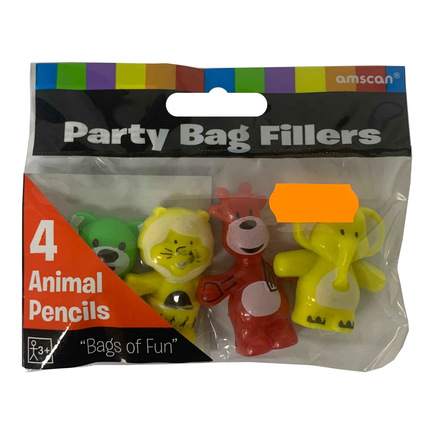 Party Bag Fillers Animal Pencils | 4 Pack