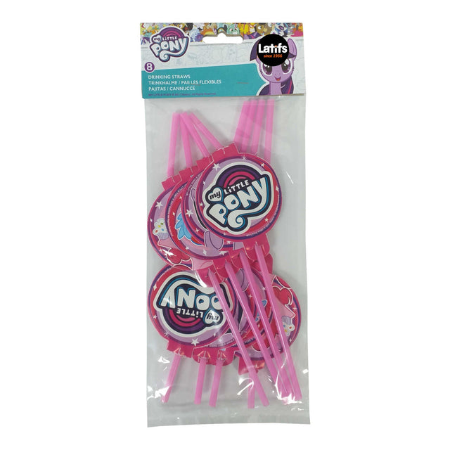 My Little Pony Drinking Straws 8 Pack