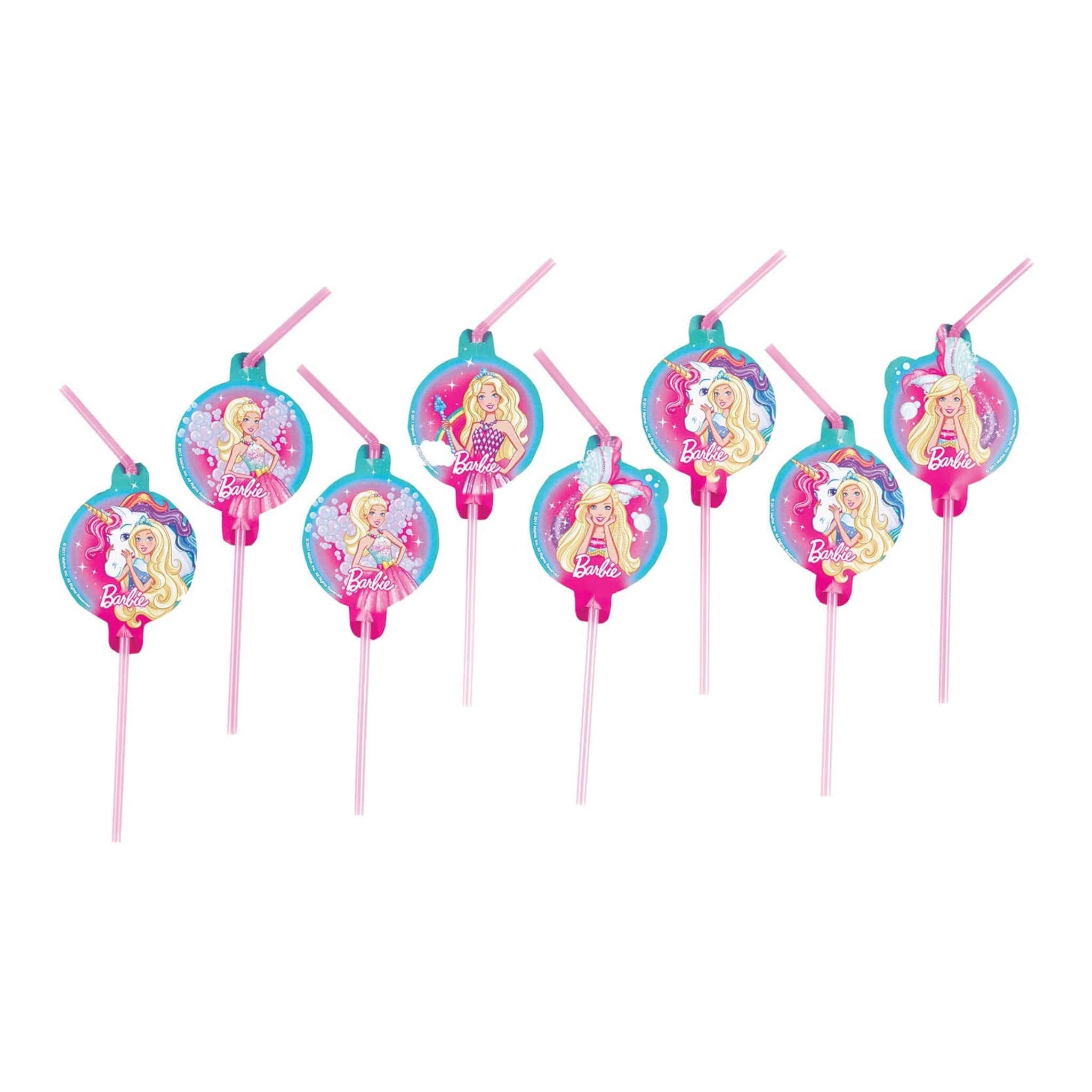 Barbie Dreamtopia Drinking Straws | 8 Pack