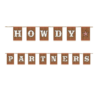 Howdy Partners Sign Decoration | 3.65m