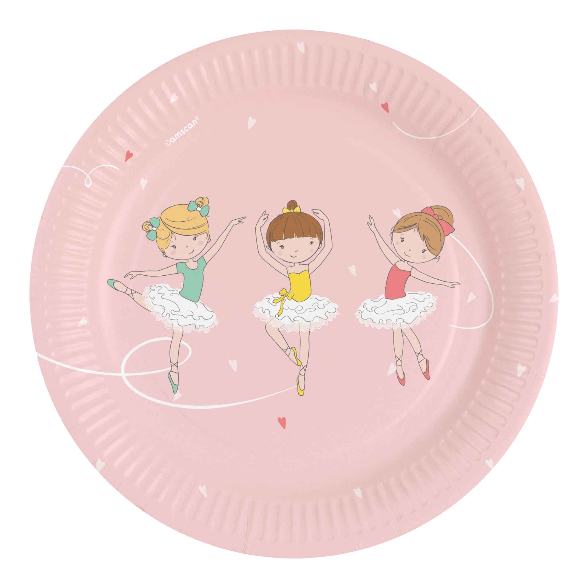 Ballerina Paper Plates | 8 Pack | 18cm