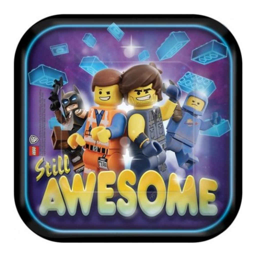 LEGO Still Awesome Paper Plates | 8 Pack | 18cm