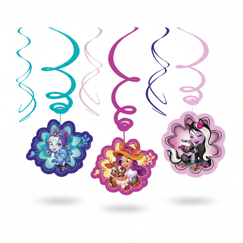 Enchantimals Hanging Swirl Decoration 6pcs
