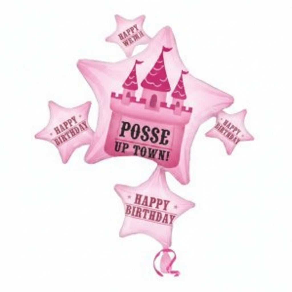 Party Posse SuperShape Foil Balloon 32in x 35in (81cm x 89cm)