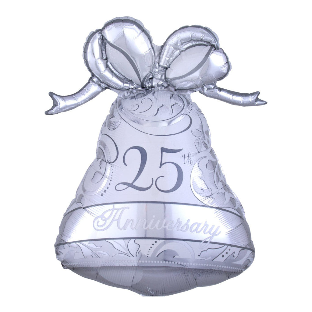 25th Anniversary Supershape Foil Balloon | 69 x 56cm