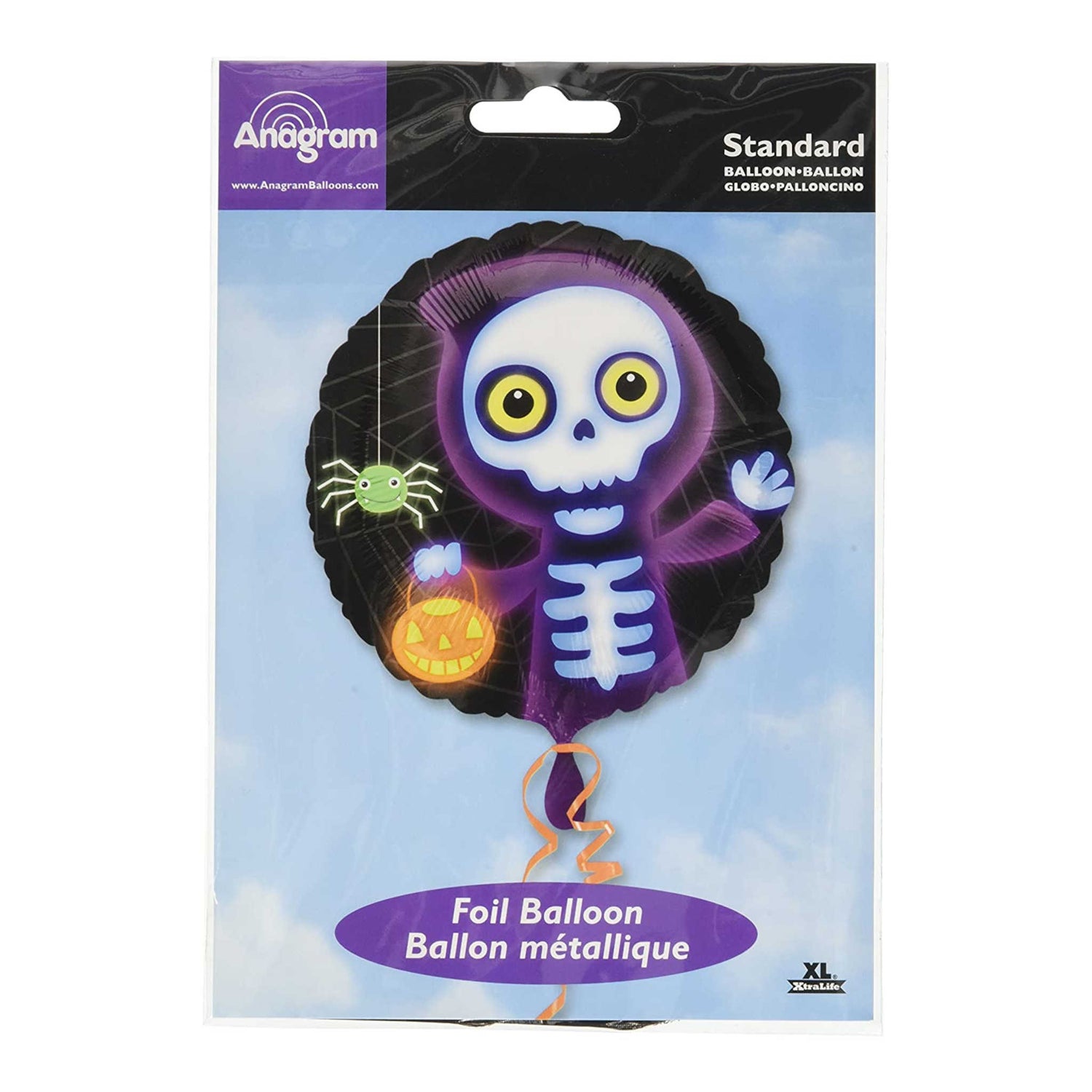 Boo Crew Skeleton Foil Balloon | 45cm