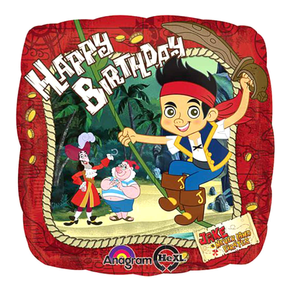 Jake and the Never Land Pirates Happy Birthday Foil Balloon | 43cm