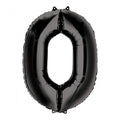 Number 0 Supershape Foil Balloon With Straw |  35 x 25 inch